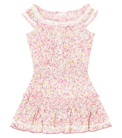 Poupette St Barth Kids' Alba Floral Dress In Pink