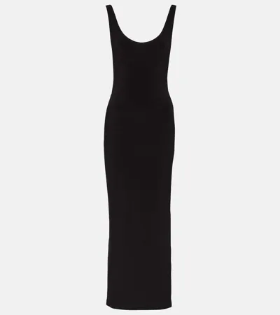 Norma Kamali Marissa Jersey Maxi Dress In Black