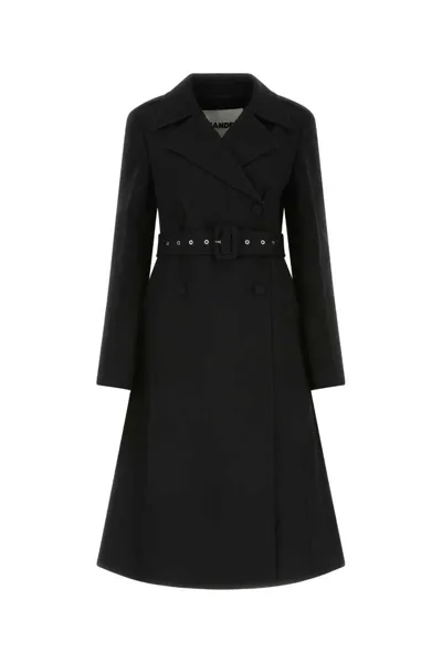 Jil Sander Coats In Black