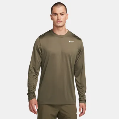 Nike Men's Dri-fit Legend Long-sleeve Fitness Top In Green