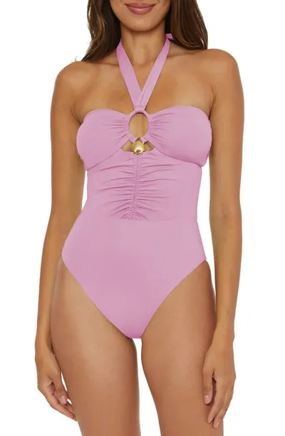 Soluna Shell One-piece Swimsuit In Lavender