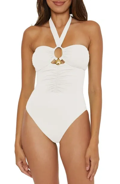 Soluna Shell One-piece Swimsuit In White