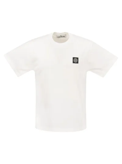 Stone Island Short Sleeved T Shirt In White