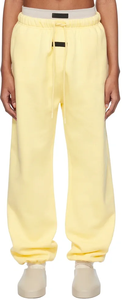 Essentials Yellow Drawstring Sweatpants