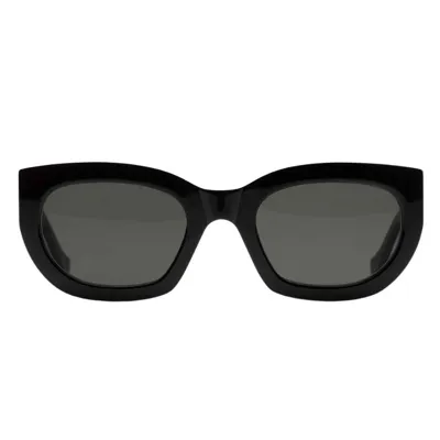 Retrosuperfuture Alva Rectangle Frame Sunglasses In Black