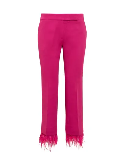 Michael Michael Kors Crop Flare Fthr Pant In Pink