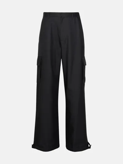 Off-white Black Polyester Cargo Pants