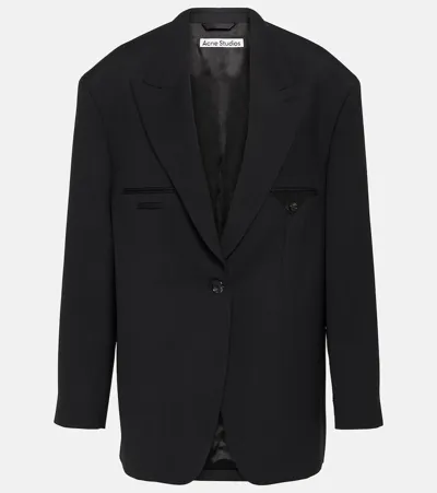 Acne Studios Jemily Oversized Jacket In Black