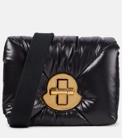 Moncler Puf Mini Crossbody Bag In Black