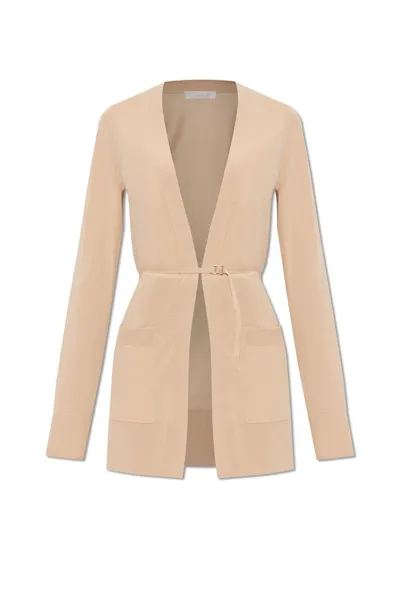 Chloé Belted Long In Beige