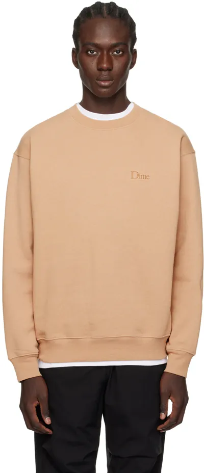 Dime Tan Classic Sweatshirt