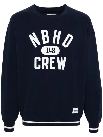 Neighborhood College Sweatshirt Aus Baumwolle In Blue