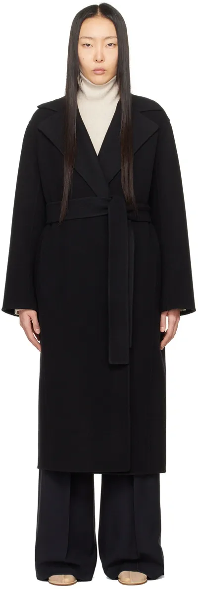 The Row Black Malika Coat