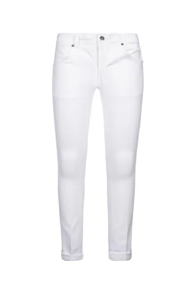 Dondup Low-rise Straight Jeans In Weiss