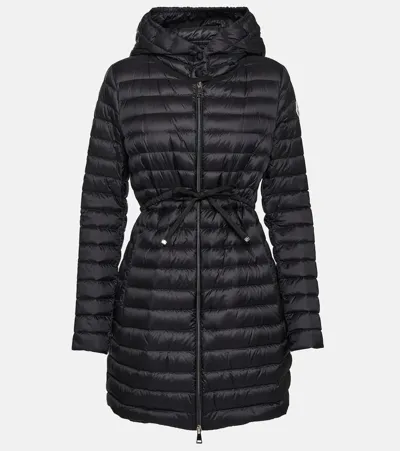 Moncler Barbel Quilted Down Coat In Black