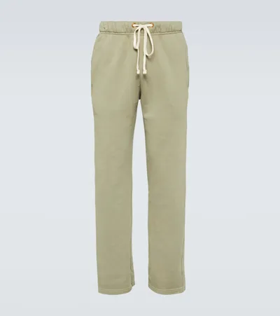 Les Tien Khaki Classic Sweatpants In Citron Sage