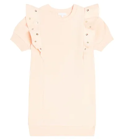 Chloé Kids' Cotton Dress In Pink