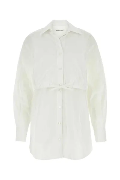 Alexander Wang T T By Alexander Wang Shirt Dress In White