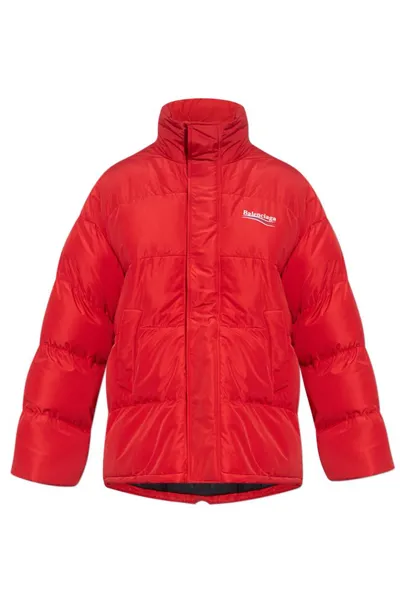 Balenciaga Political Campaign Down Jacket In Red