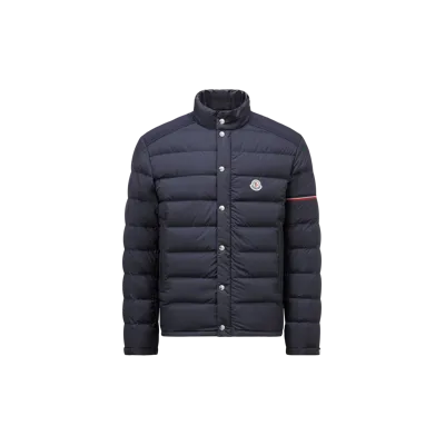 Moncler Collection Colomb Short Down Jacket Blue In Bleu