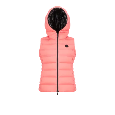 Moncler Collection Aliterse Down Vest Pink In Rose