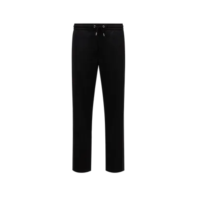 Moncler Collection Wool Gabardine Jogging Pants Black