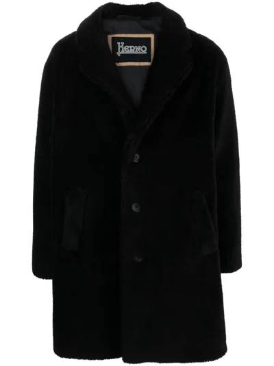 Herno Cappotto Monopetto In Black