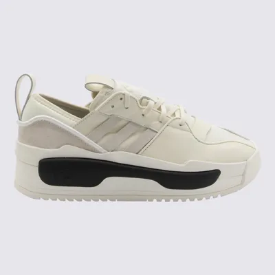 Y-3 Ivory Leather Rivalry Sneakers In White