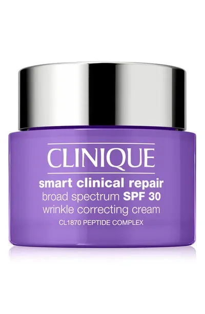 Clinique Smart Clinical Repair Broad Spectrum Spf 30 Wrinkle Correcting Face Cream 1.7 Oz. In Purple