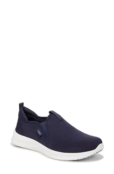 Ryka Revive Slip-on Sneaker In Academy Blue Mesh Fabric