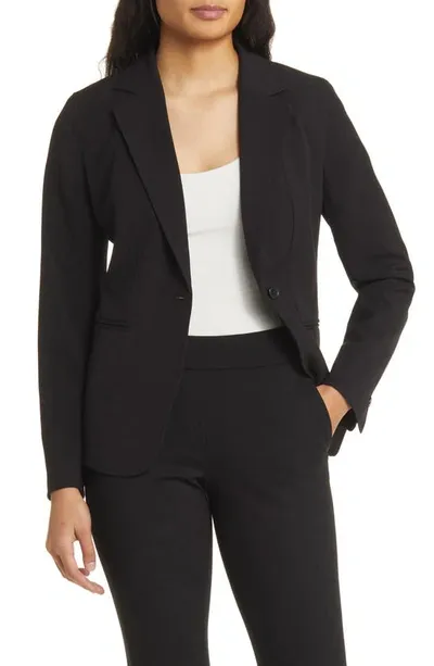 Anne Klein Mélange Jacket In Anne Black