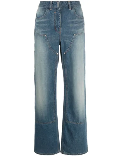 Givenchy Blue Carpenter Straight-leg Jeans In Deepblue