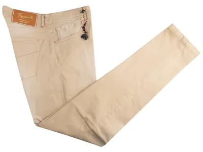 Pre-owned Marco Pescarolo Jeans Ed. Limited Co Ea Wenn Lycra Grösse 30 Us 46 Eu Pjsx9 In Beige