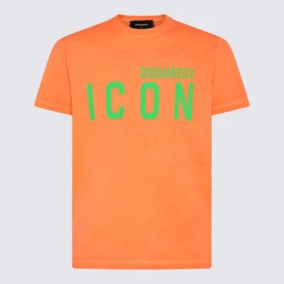 Dsquared2 Orange Cotton T-shirt