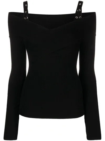 Blumarine 2m394a Schiffer Sweater In Black