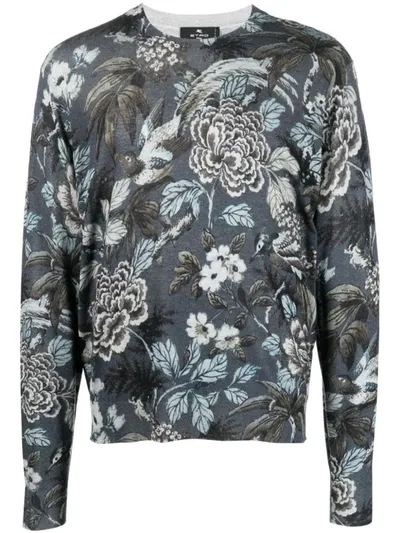 Etro Sweaters In Grey