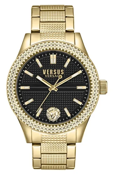 Versus Women's Bayside Three Hand Gold-tone Stainless Steel Watch 38mm