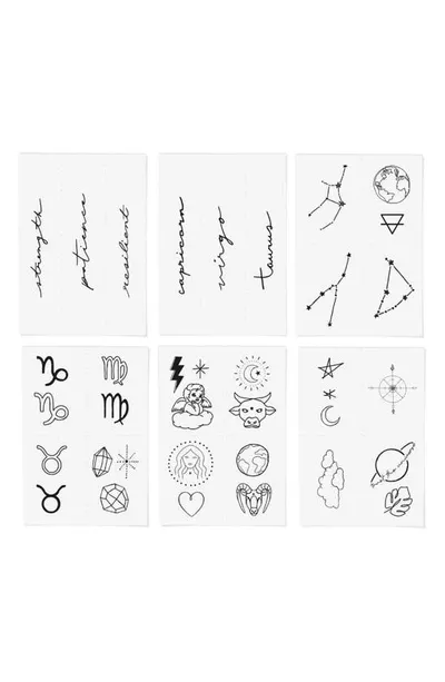 Inked By Dani Earth Zodiac Temporary Tattoos In Black