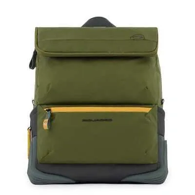 Pre-owned Piquadro Original  Rucksack Corner 2.0 Unisex Gruen Wandelbare - Ca5855c2o-ve In Multicolor