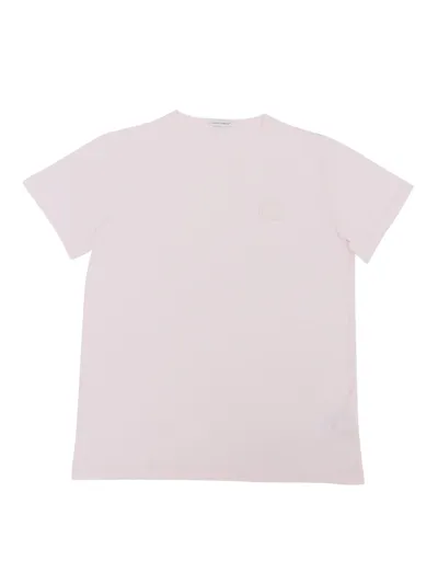 Dolce & Gabbana Kids' Logo Plaque T-shirt In Pink