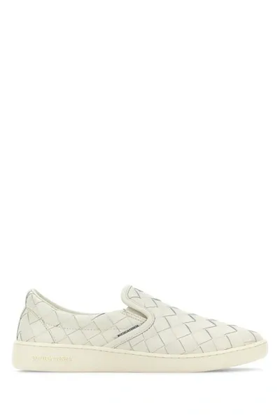 Bottega Veneta Woman White Leather Sawyer Sneakers