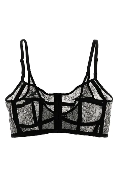 Dolce & Gabbana Lace Bra In Black