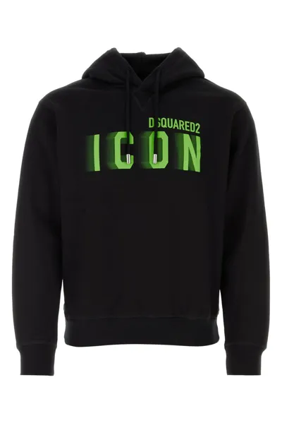 Dsquared2 Icon Printed Drawstring Hoodie In Multicolor