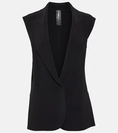 Norma Kamali Jersey Vest In Black