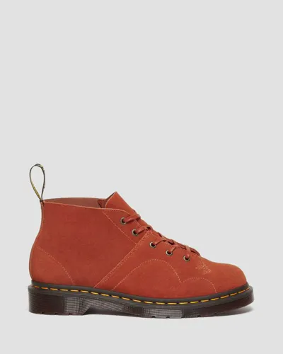 Pre-owned Dr. Martens' Dr.martens Church Wildleder Monkey Boots Rust Bräune In Braun