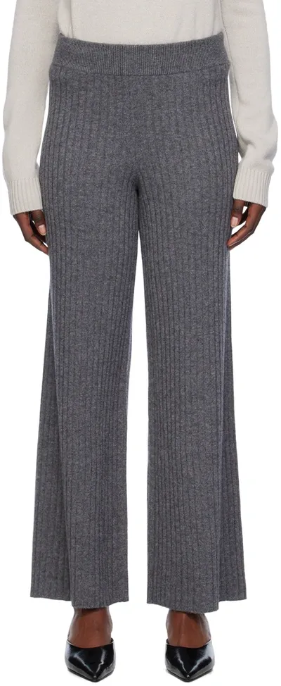 Lisa Yang Gray Delia Lounge Pants In Gr Graphite