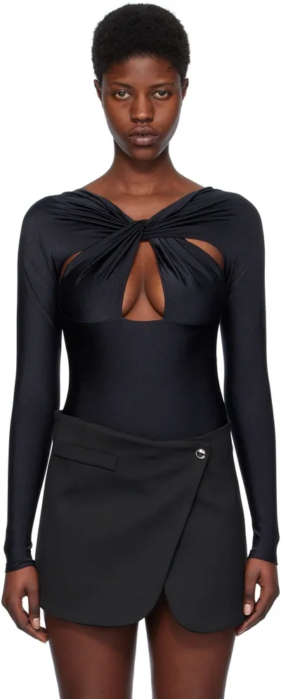 Coperni Black Twisted Bodysuit