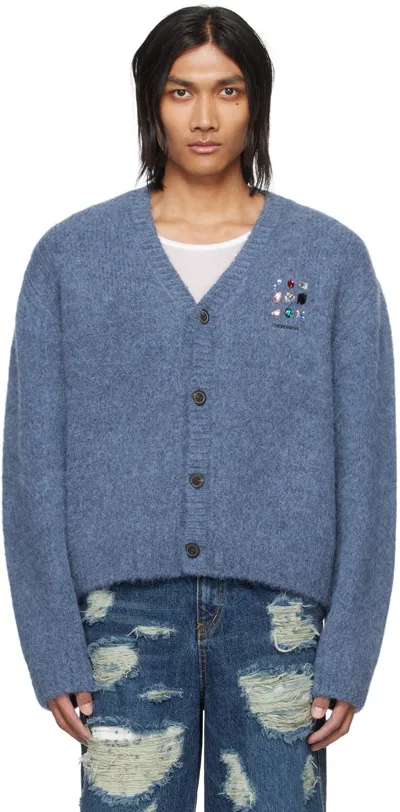 Ader Error Blue Gemma Cardigan