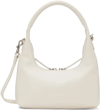 Marge Sherwood Hobo Leather Shoulder Bag In Cream Glossy