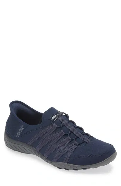 Skechers Women's Slip-ins-relaxed Fit- Breathe-easy In Navy